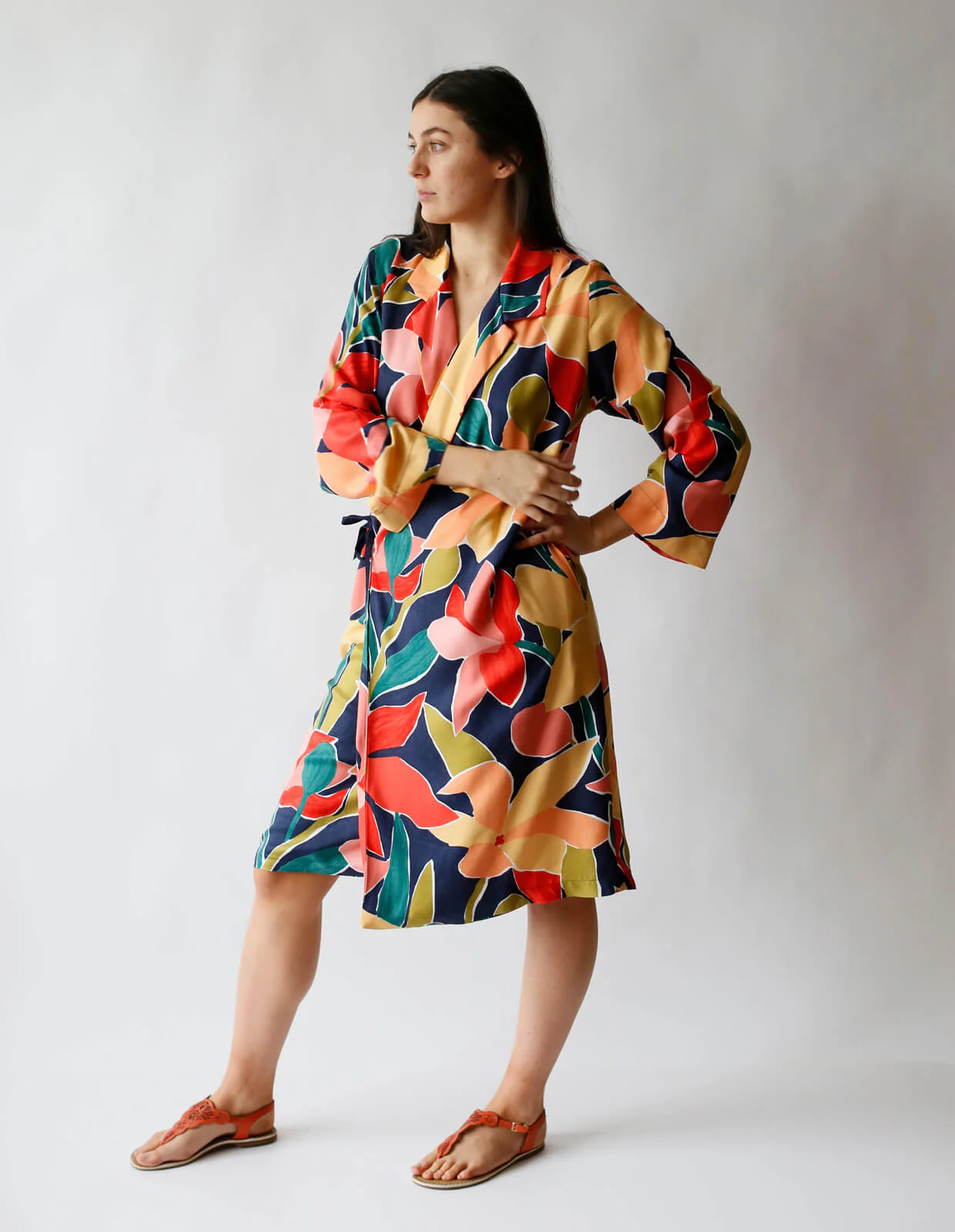 The Maker's Atelier Woven Wrap Dress - Image 4