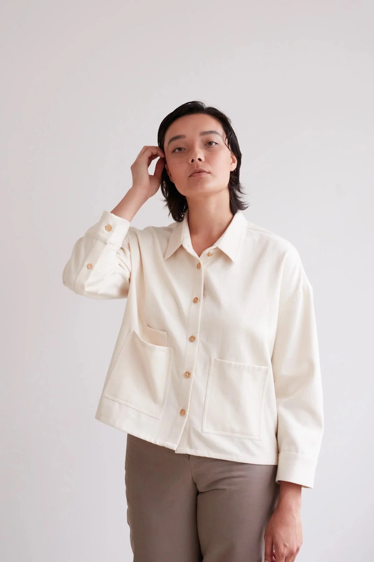 Modern Sewing Co. Over Shirt - Printed copy shop SIZES 18 - 28 (+£7.00)