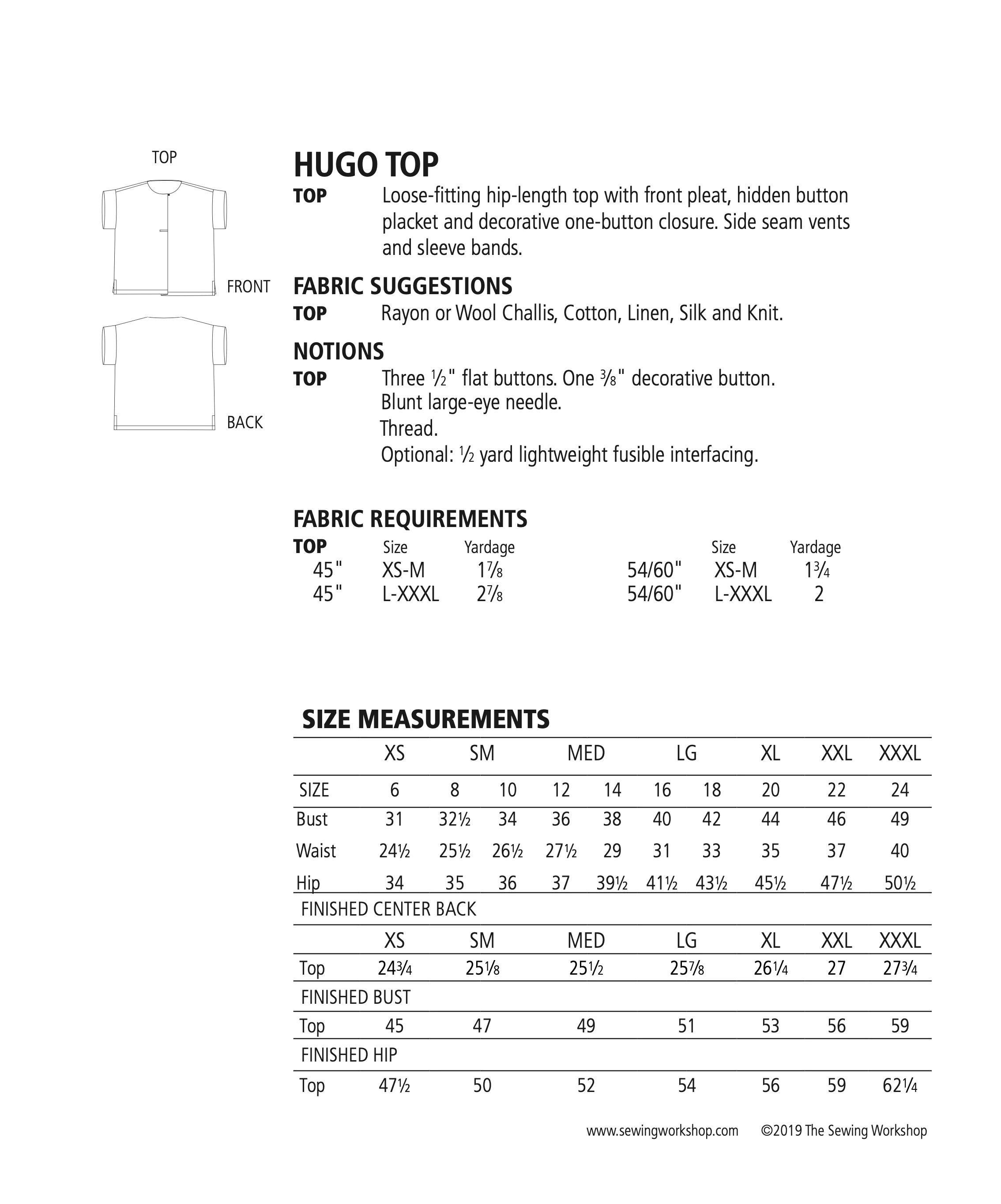 The Sewing Workshop Hugo Top - Image 9