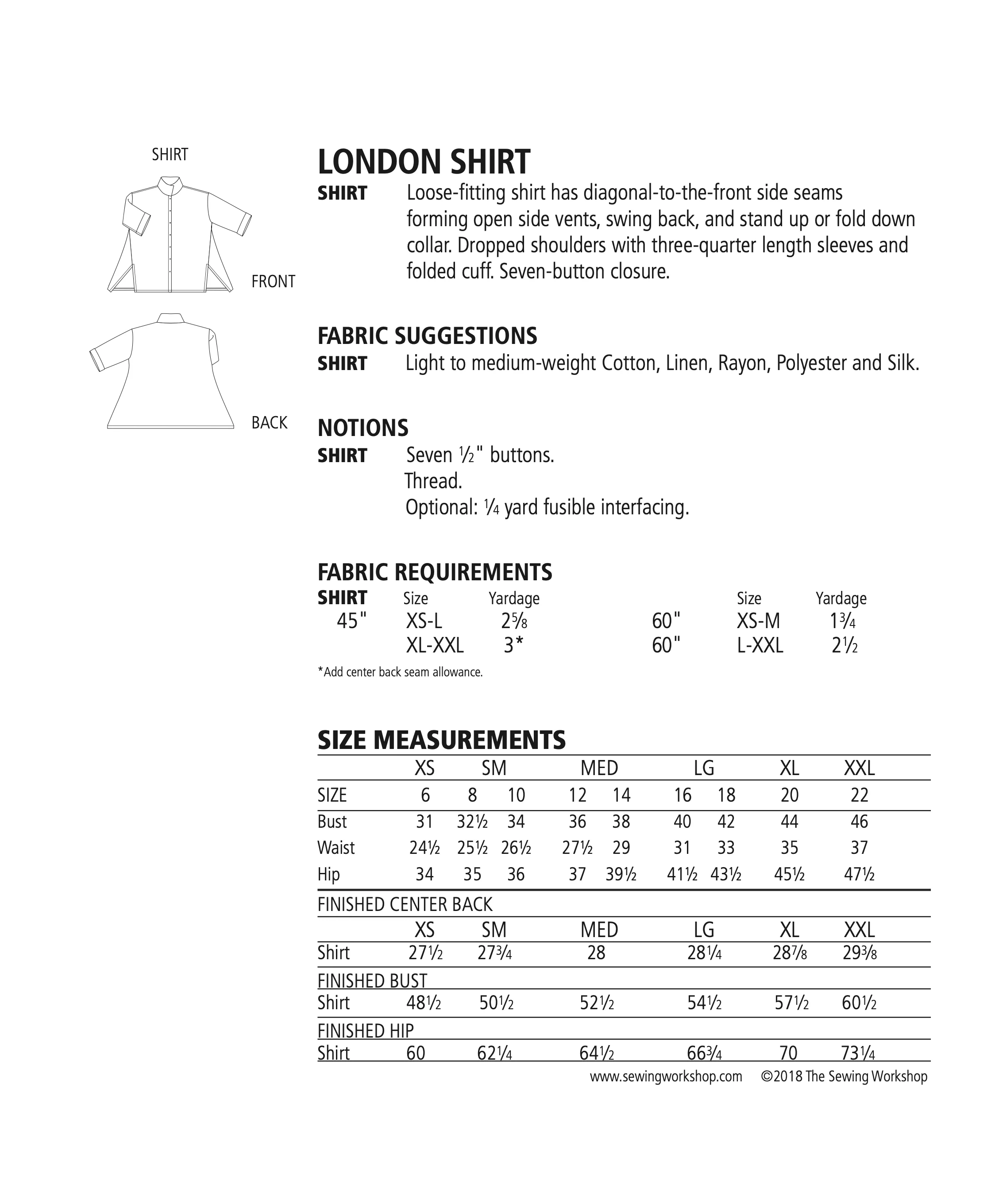 The Sewing Workshop London Shirt - Image 12