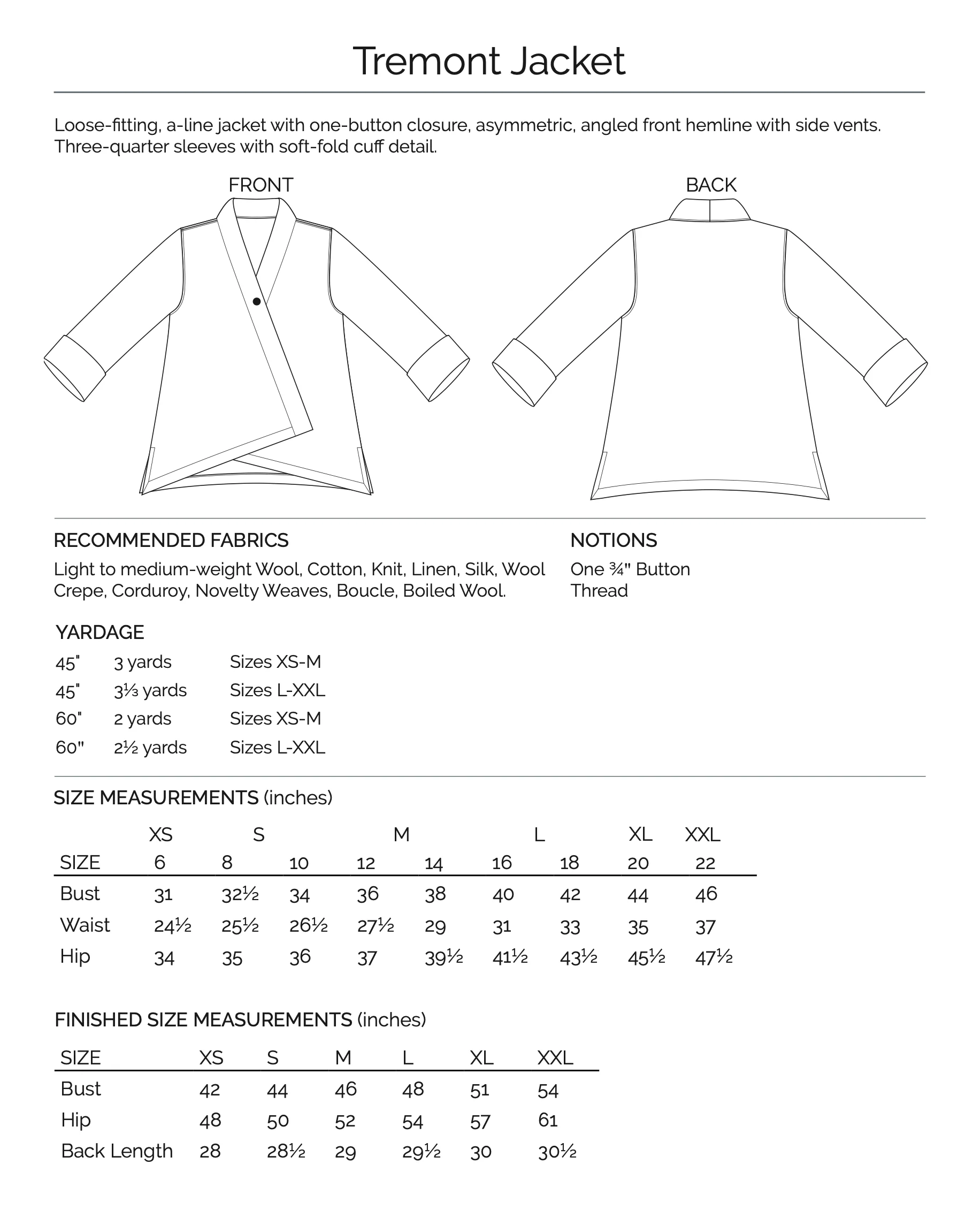 The Sewing Workshop Tremont Jacket - Image 11