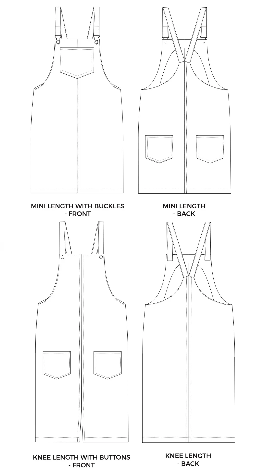 Tilly and the Buttons Cleo Pinafore and Dungaree Dress - Image 24