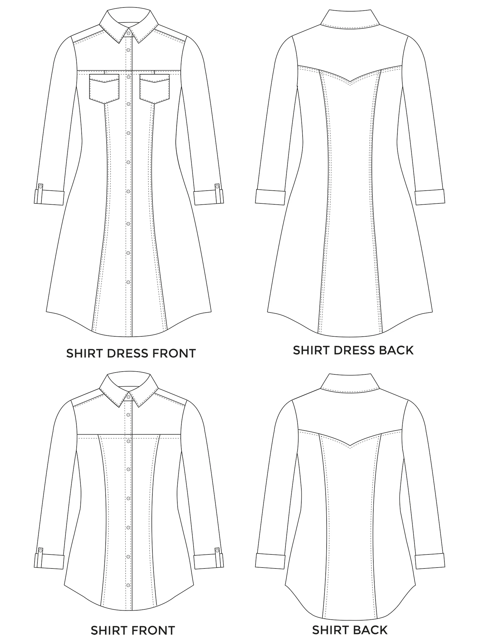 Tilly and the Buttons Rosa Shirt and Shirt Dress - Image 15