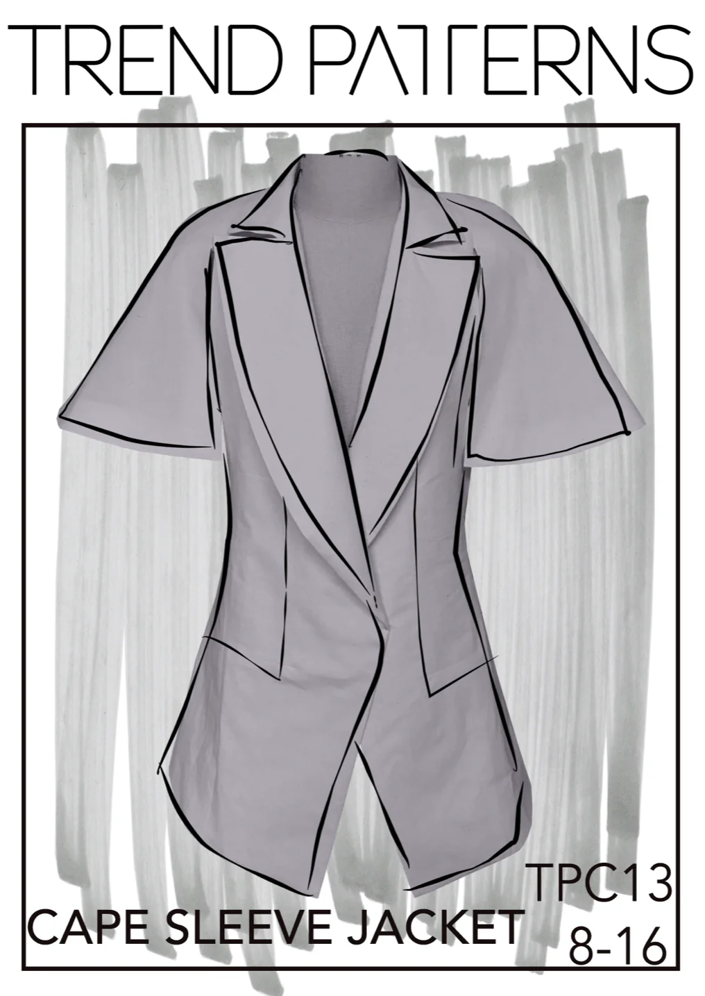 Trend Patterns TPC13 Cape Sleeve Jacket - Image 7
