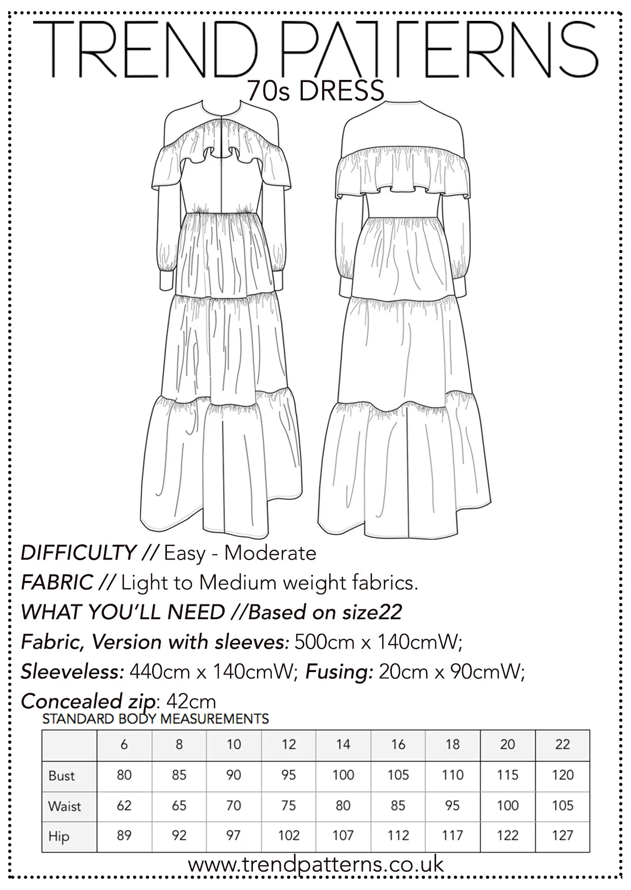 Trend Patterns TPC14 70s Dress - Image 7