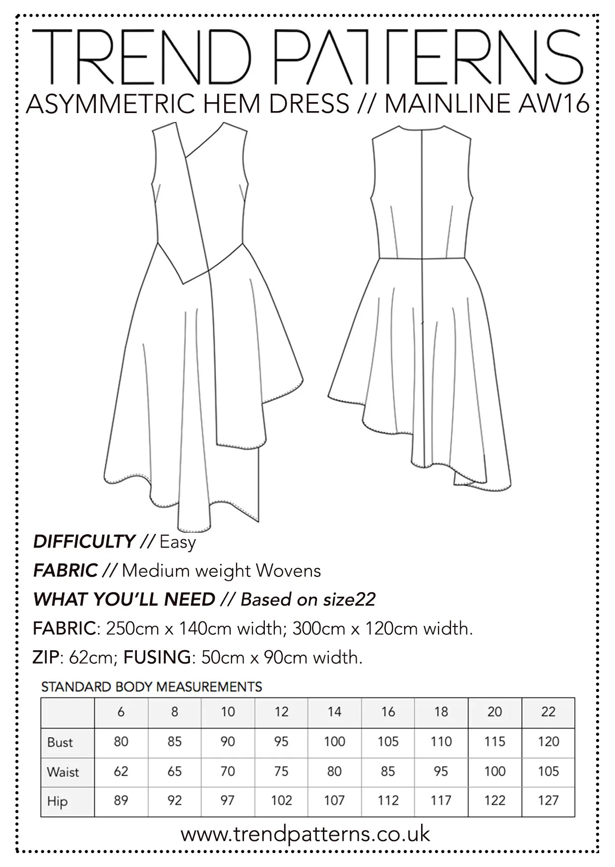 Trend Patterns TPC2 Asymmetric Hem Dress - Image 8