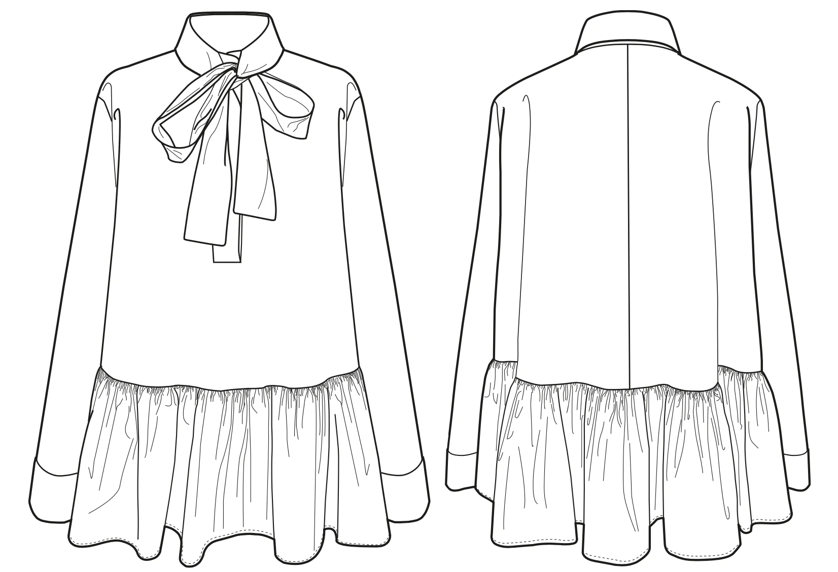 Trend Patterns TPCSH1 Pussy Bow Shirt - Image 9