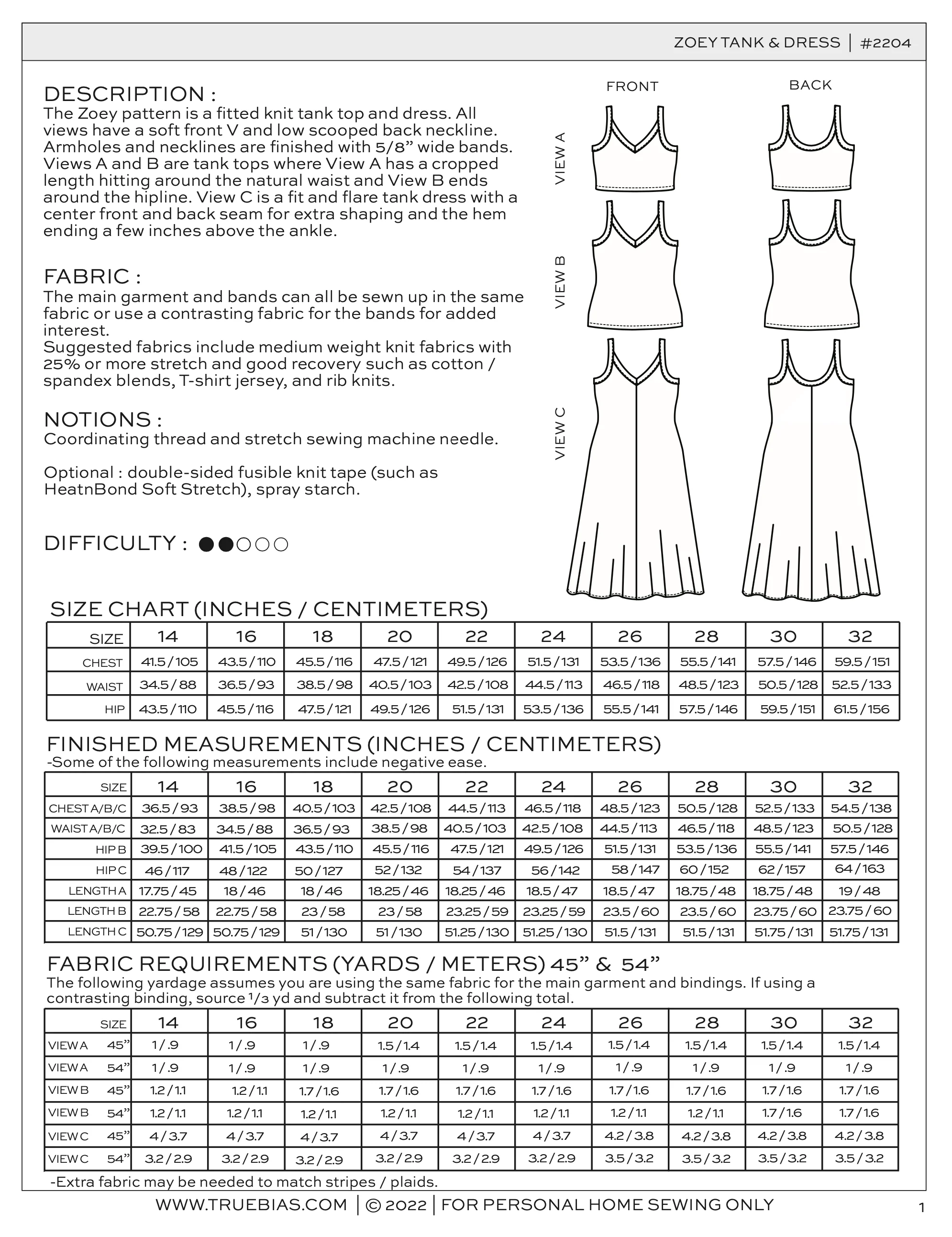 True Bias Zoey Tank and Dress - Image 31