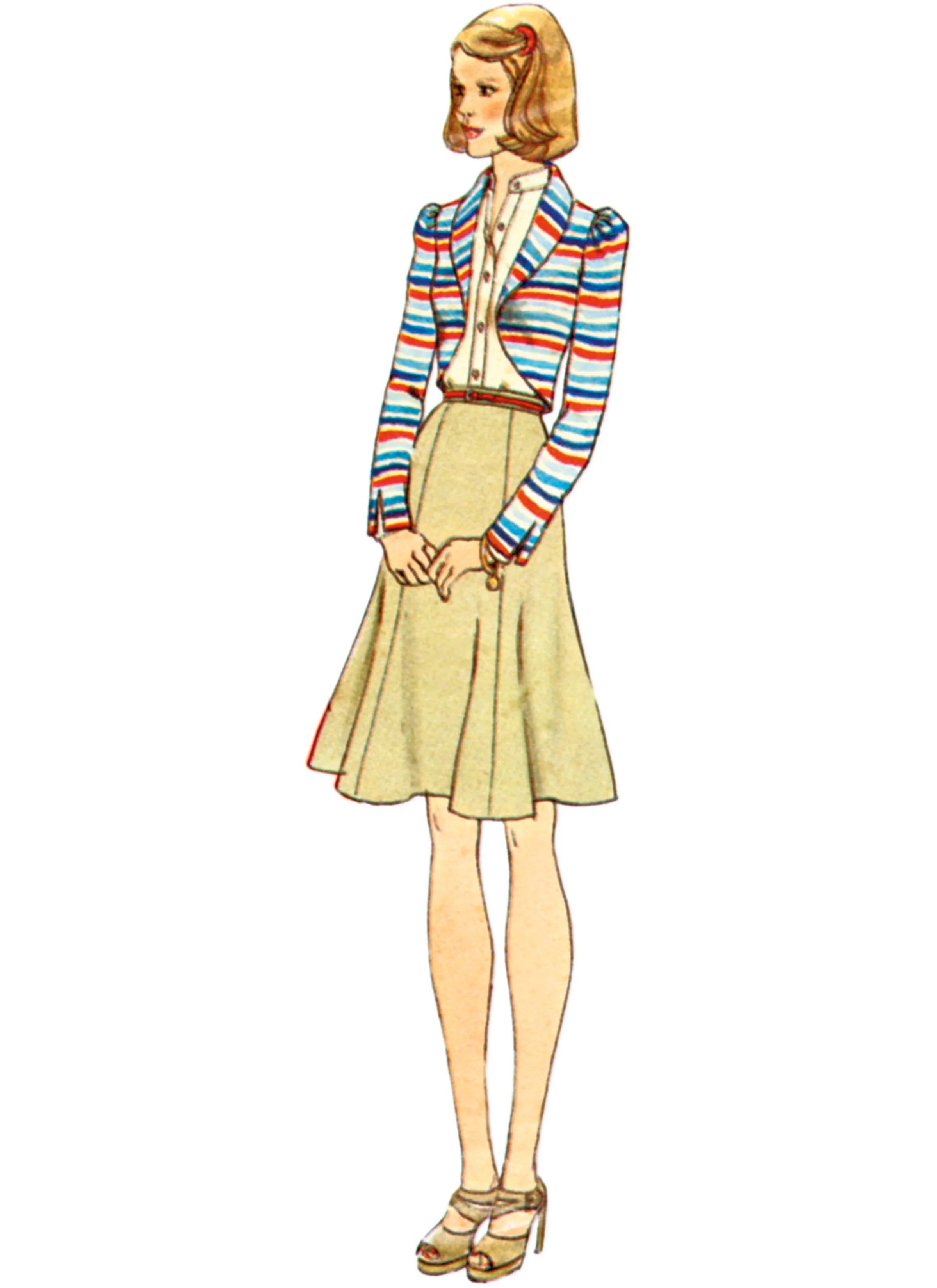 Simplicity Vintage Trousers, Skirt & Jacket S3018 - Image 3