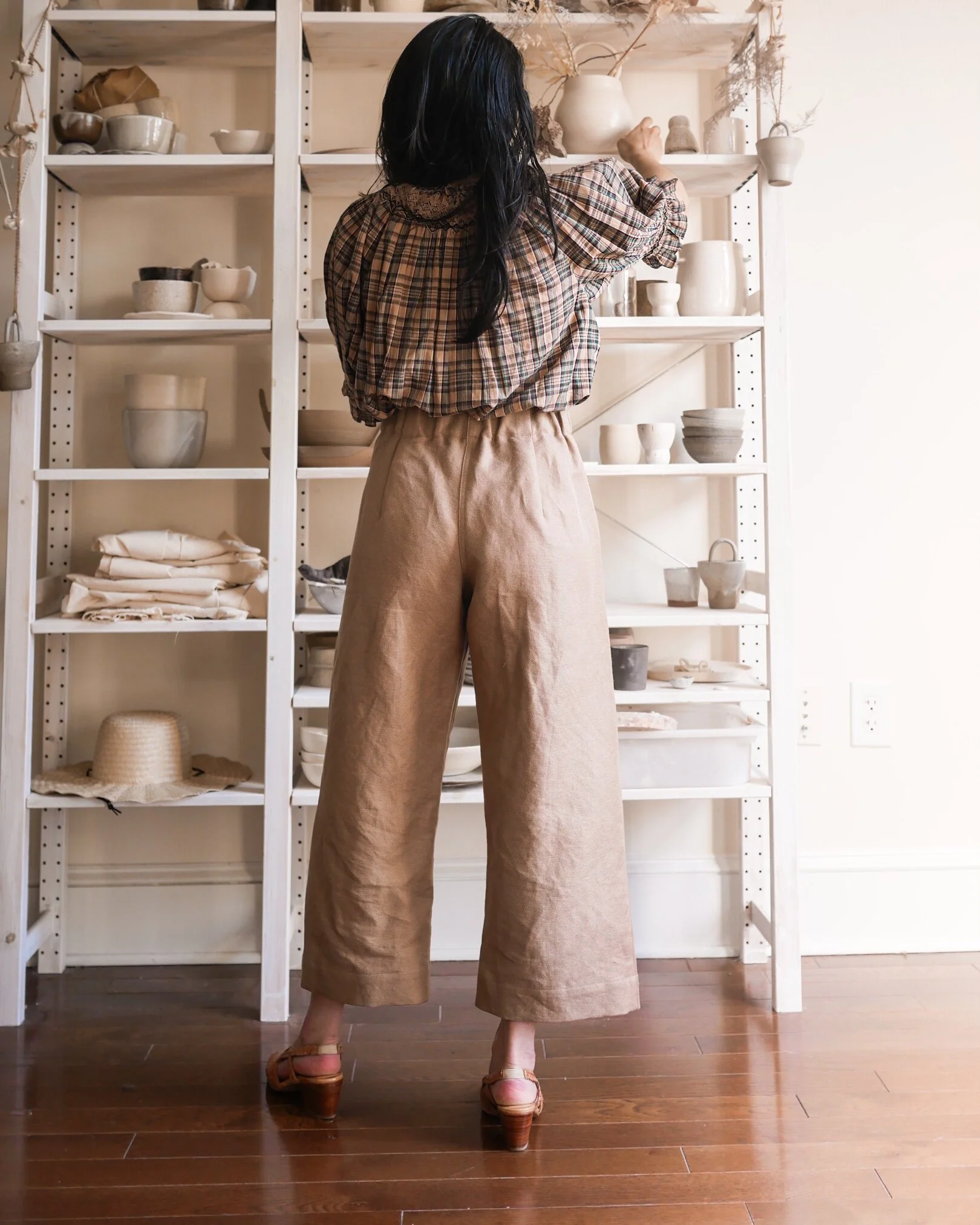Vivian Shao Chen Bisque Trousers - Image 5
