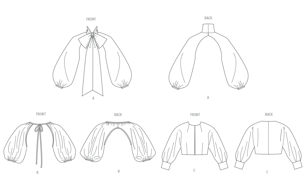 Vogue Bolero Sleeves V2079 - Image 11