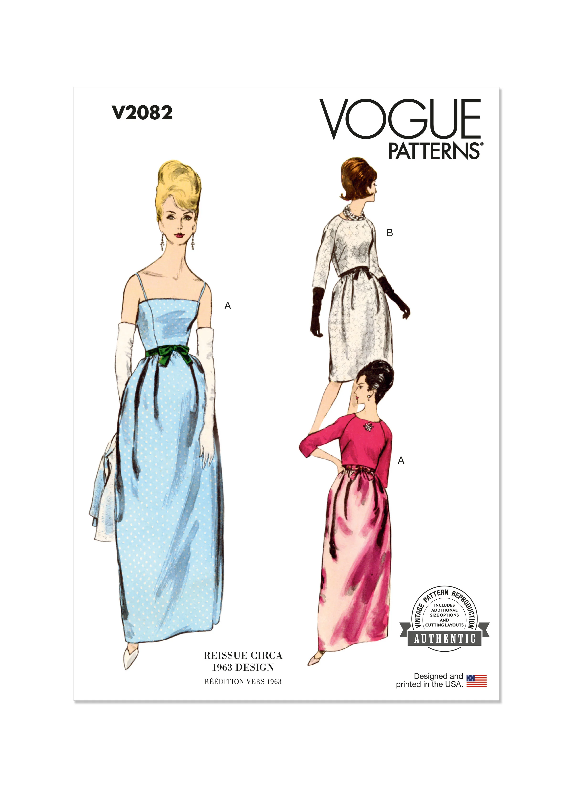 Vogue Vintage Dress & Bolero V2082 - Image 2