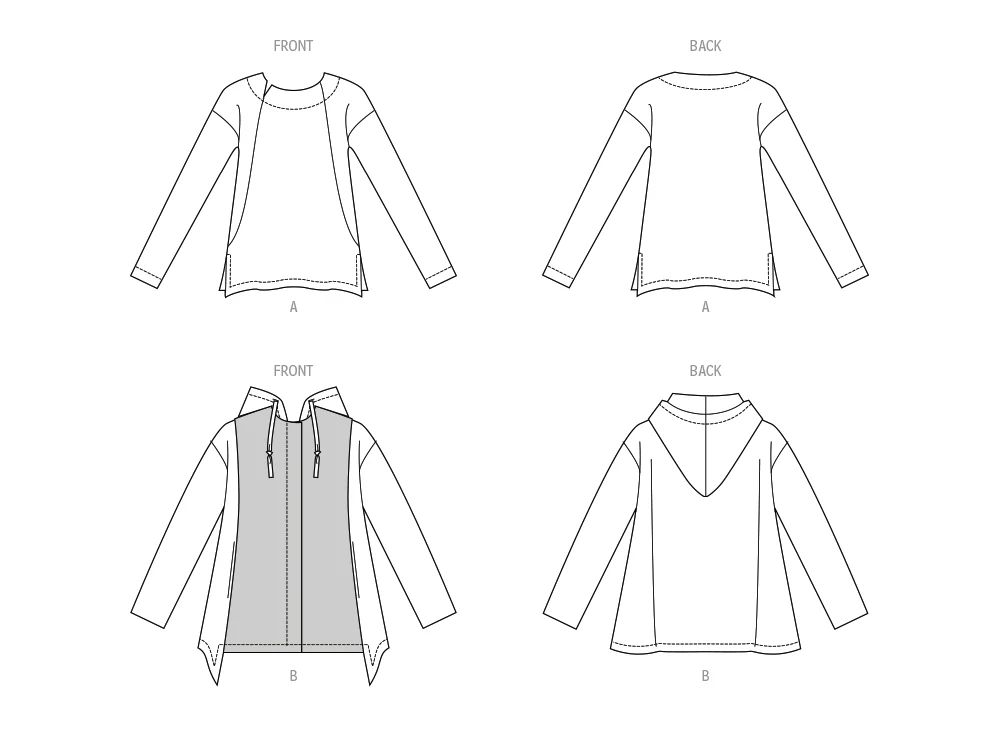 Vogue Knit Tops V2067 - Image 8