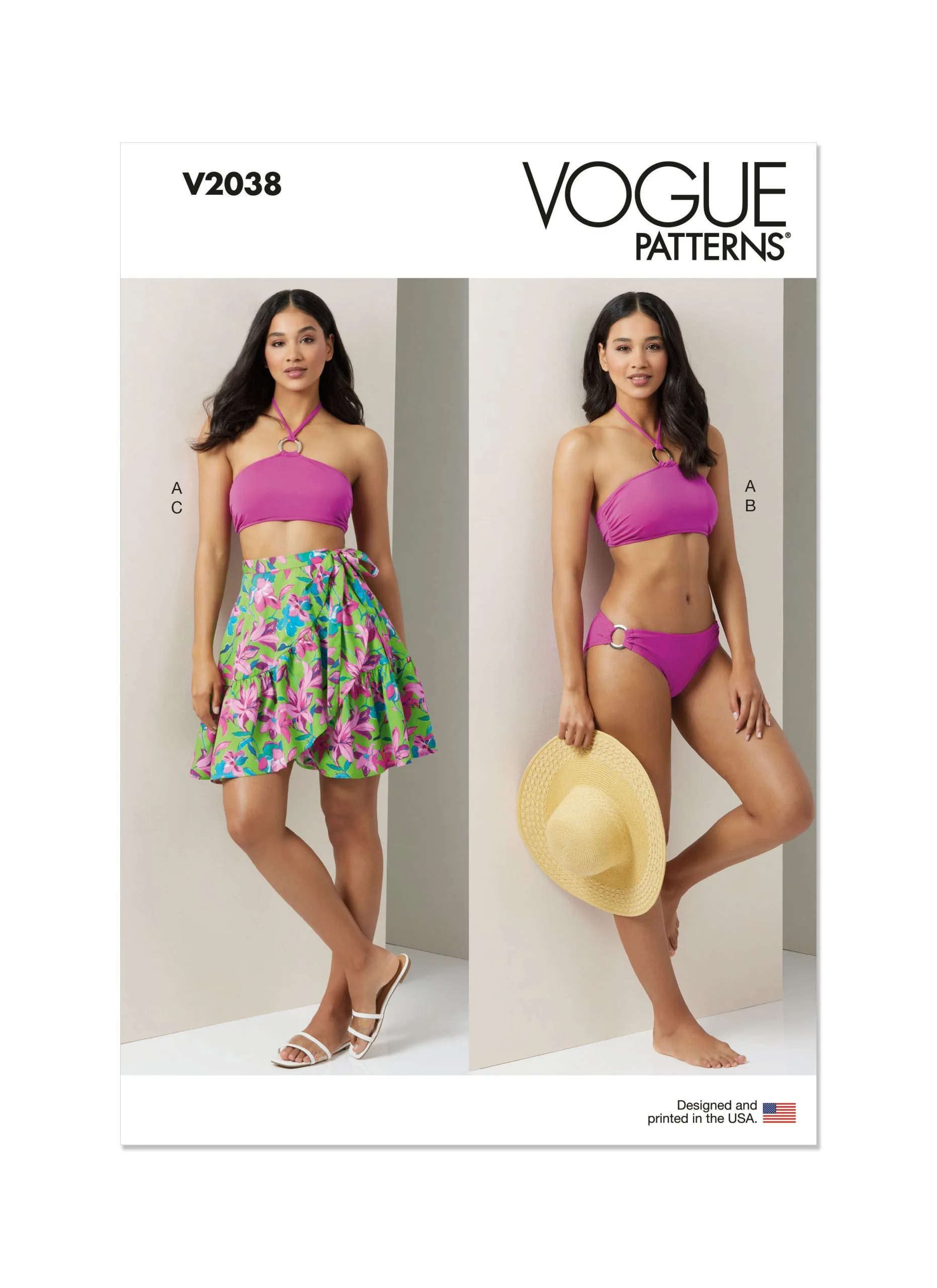 Vogue Bikini & Sarong V2038 - Image 2