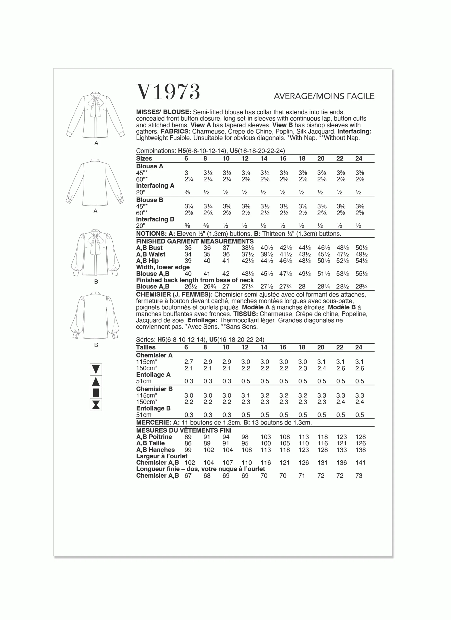 Vogue Blouse V1973 - Image 7