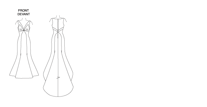 Vogue Bridal Gown V1032 - Image 5