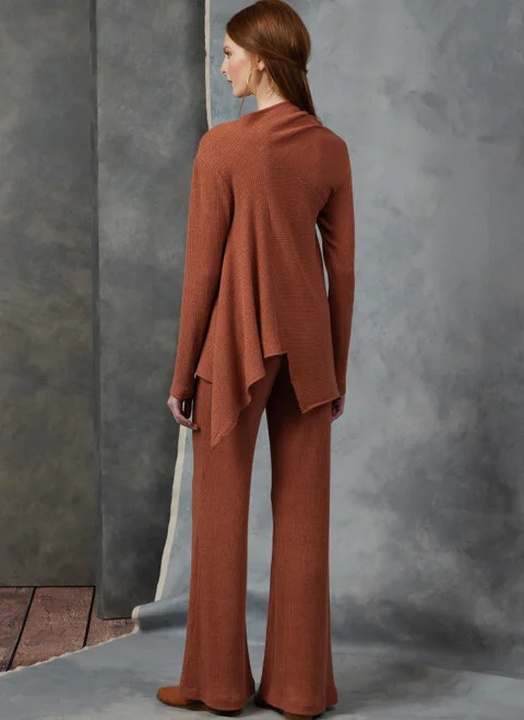 Vogue Cardigan, Tunic and Trousers V1914 - Image 4