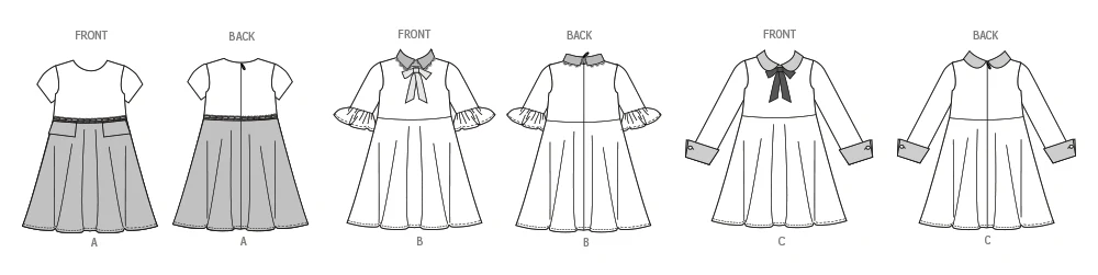 Vogue Children's Dresses V2058 - Image 11