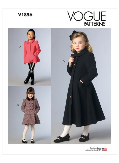 Vogue Children's Jacket and Coat V1856 - Image 2