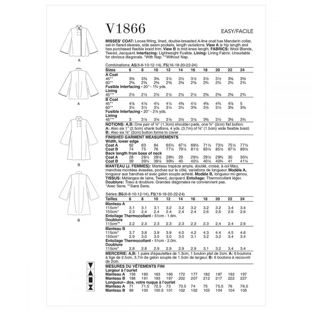 Vogue Coat V1866 - Image 8