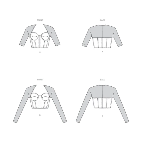 Vogue Corset Tops V1938 - Image 8