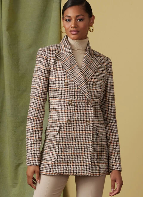Vogue Double-Breasted Jacket V1927 - Image 3