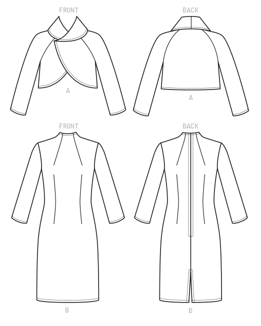 Vogue Dress and Jacket V1736 - Image 6