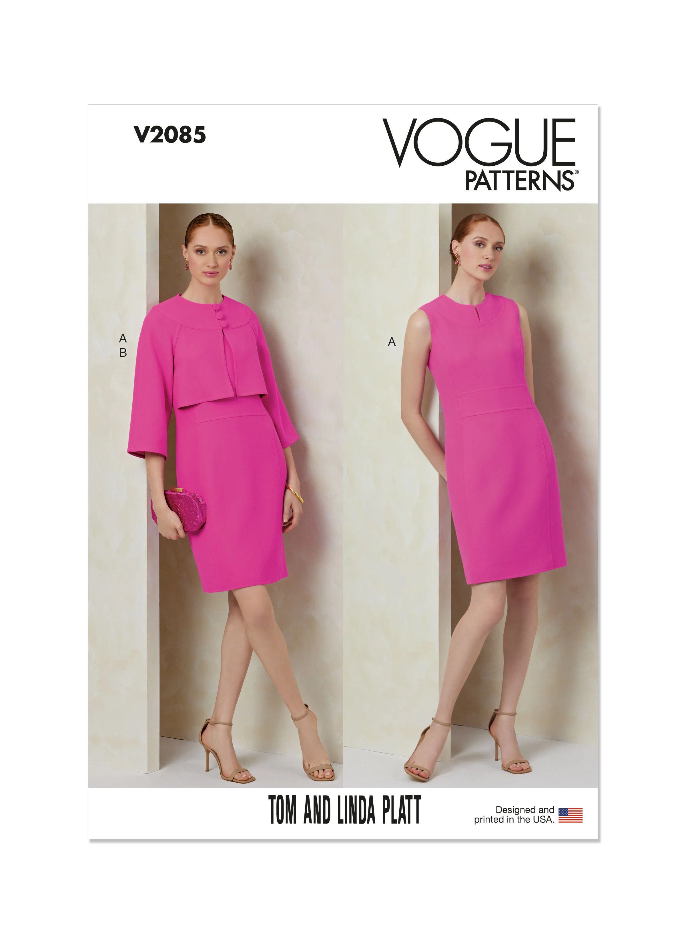 Vogue Dress and Jacket V2085 - Image 2