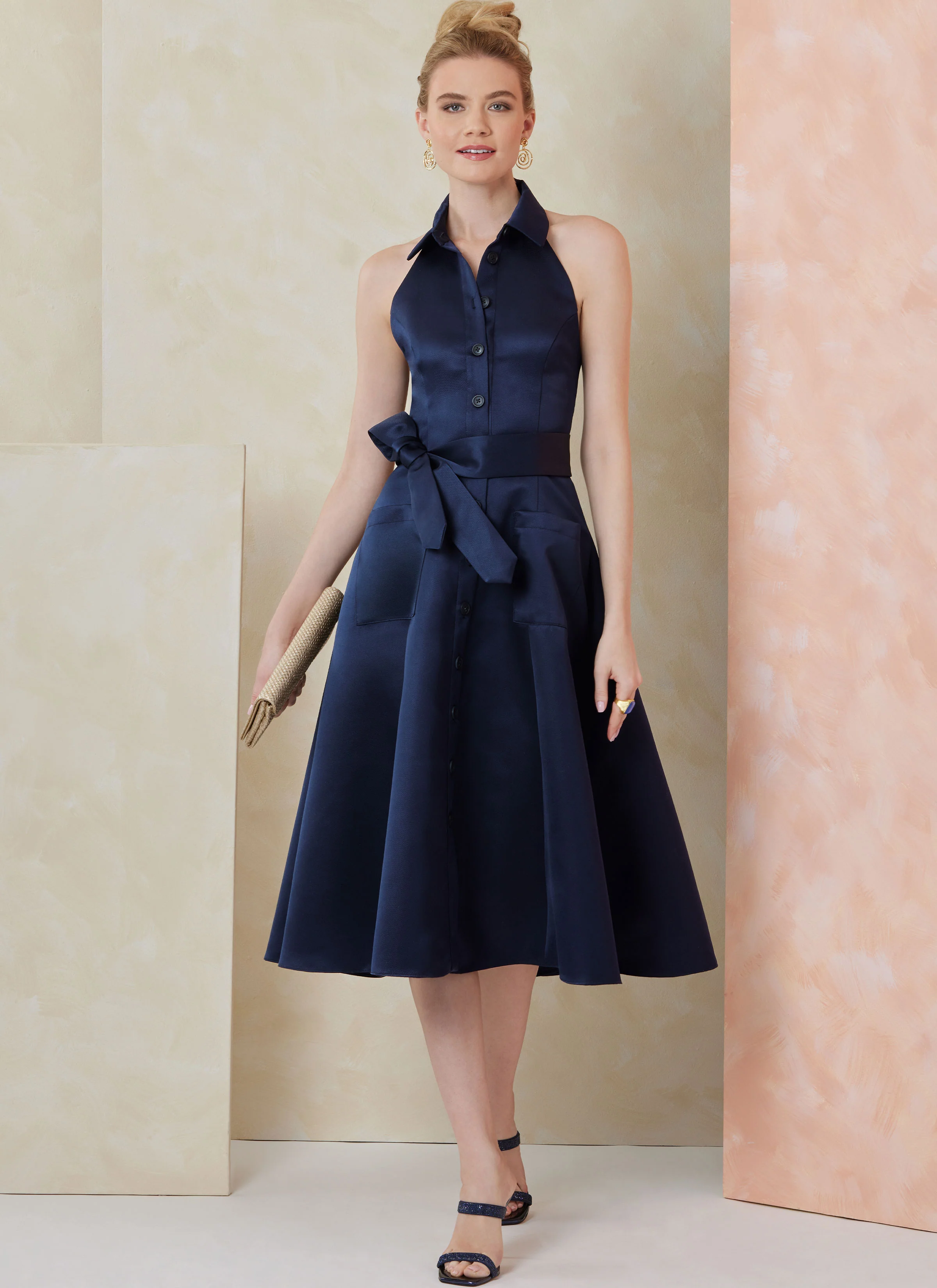 Vogue Dress and Tie Belt V2103 - Image 5