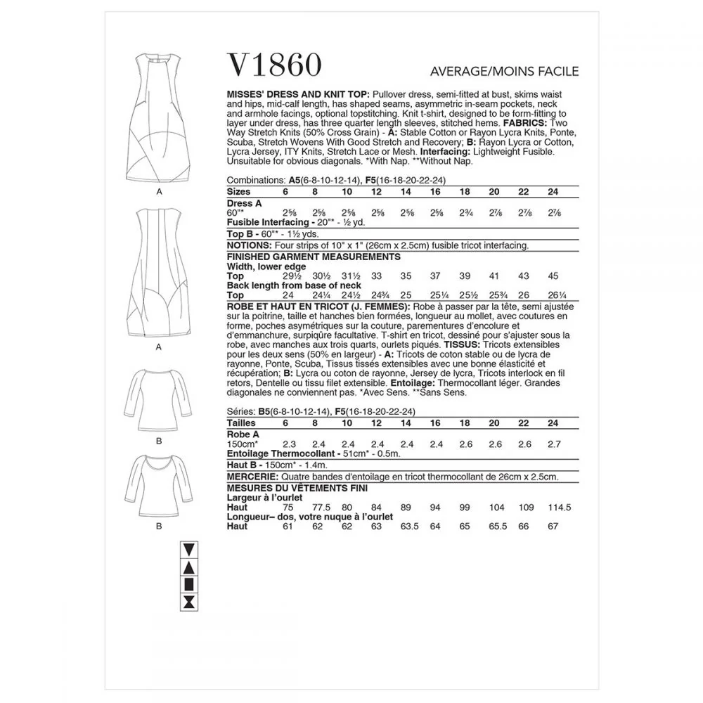 Vogue Dress and Top V1860 - Image 7