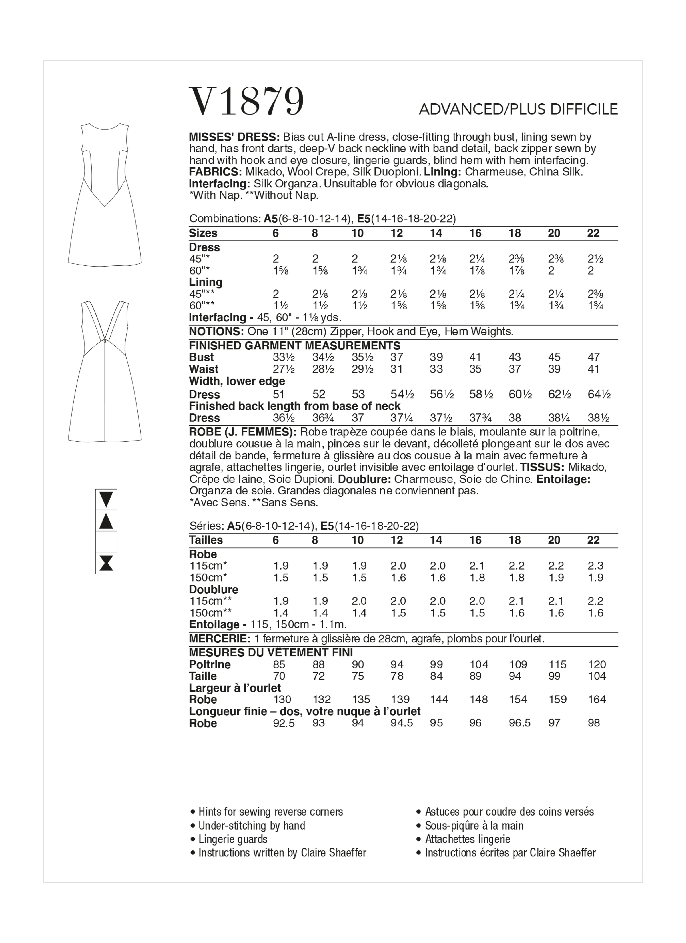 Vogue Dress V1879 - Image 6