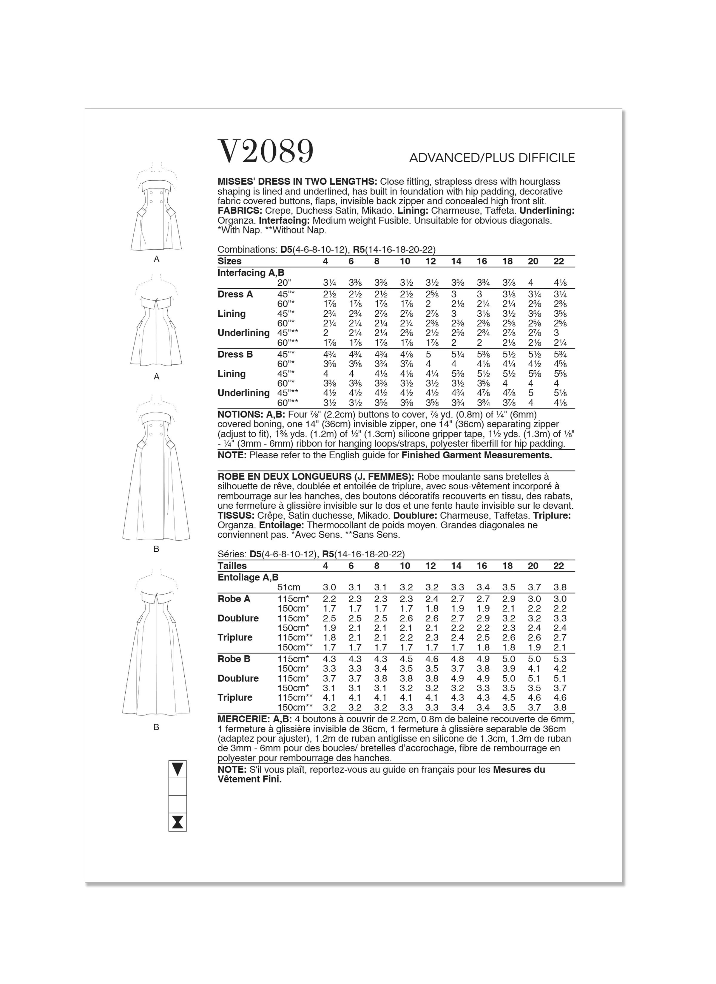 Vogue Dress V2089 - Image 8