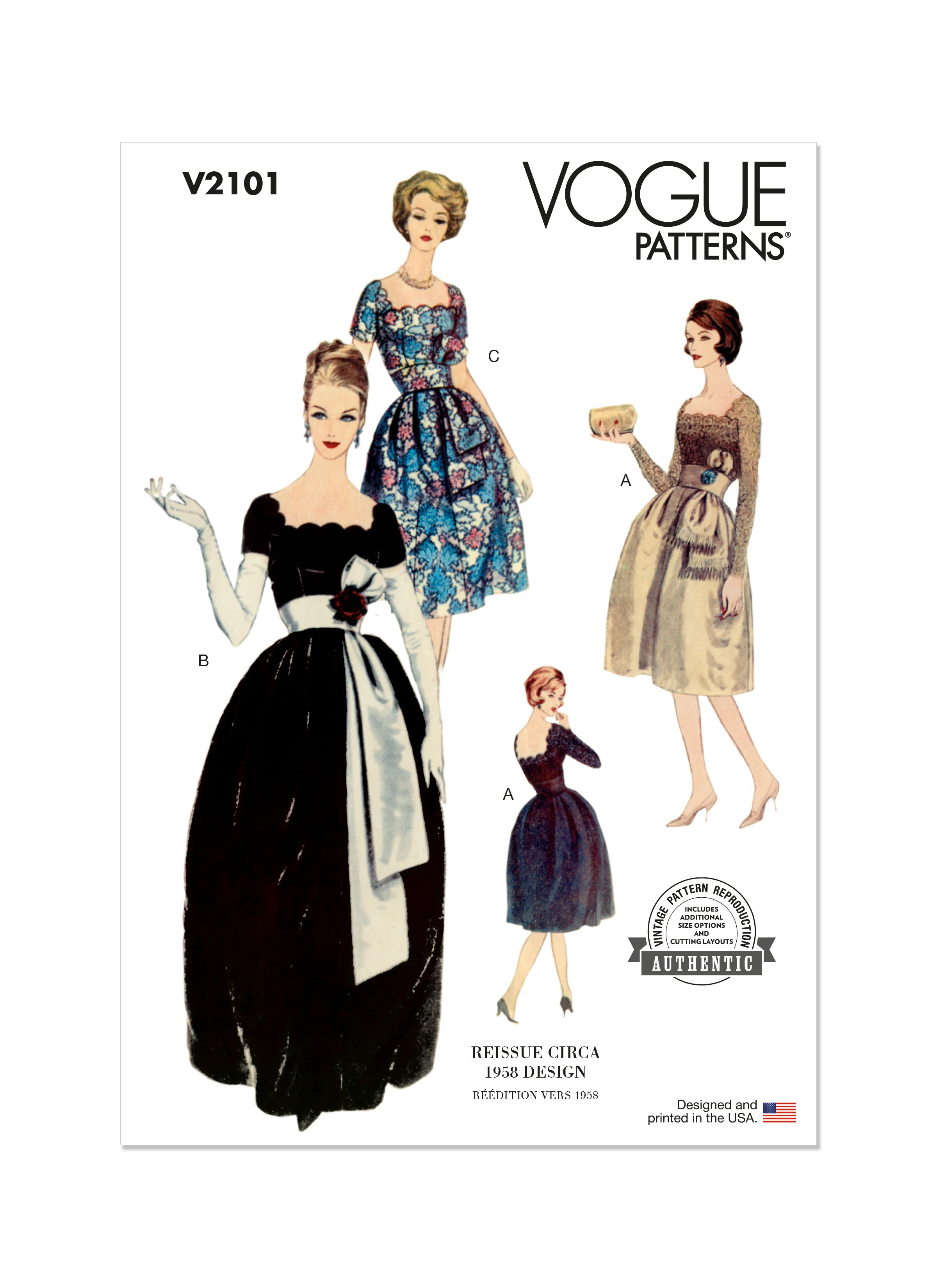 Vogue Dress V2101 - Image 2