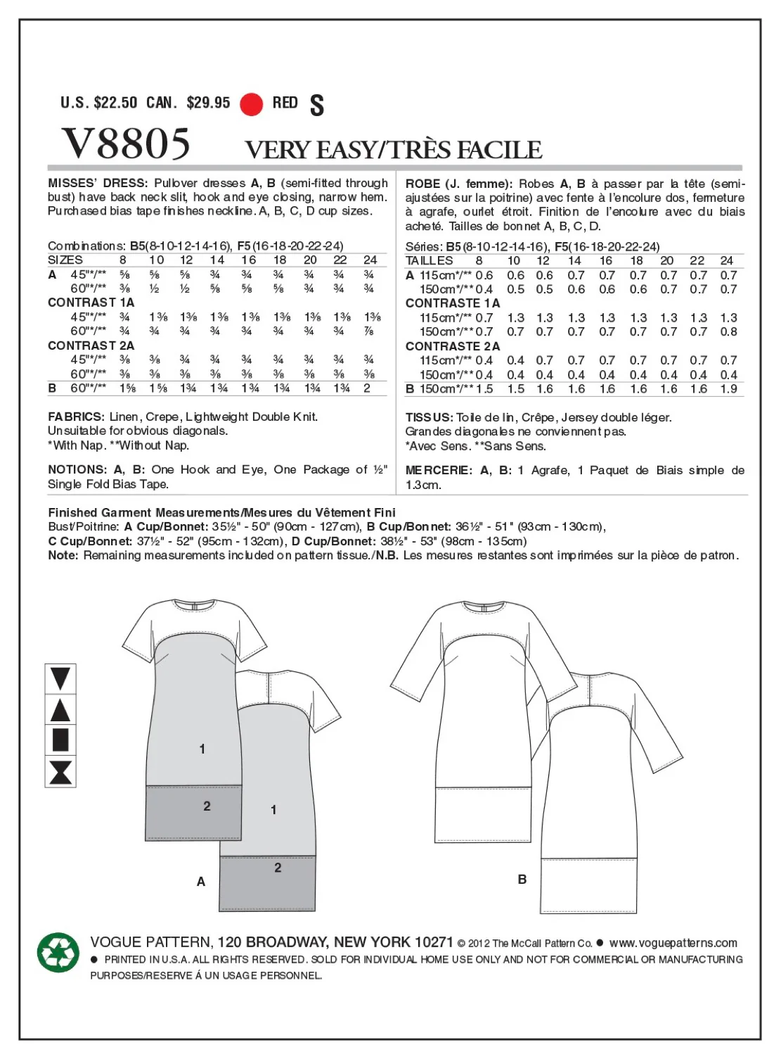 Vogue Dress V8805 - Image 7