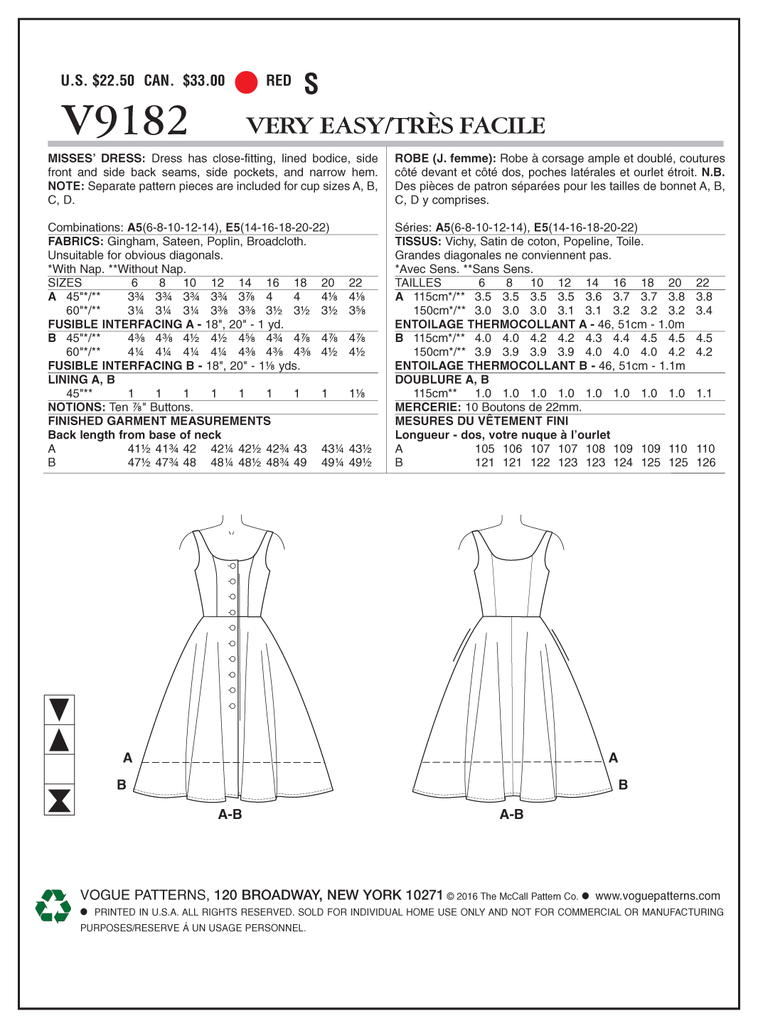 Vogue Dress V9182 - Image 7