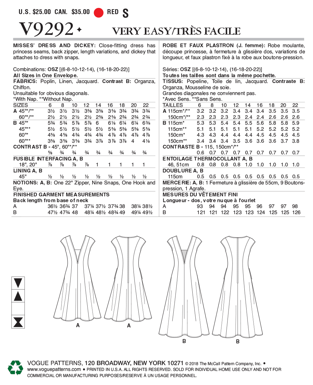 Vogue Dress V9292 - Image 8