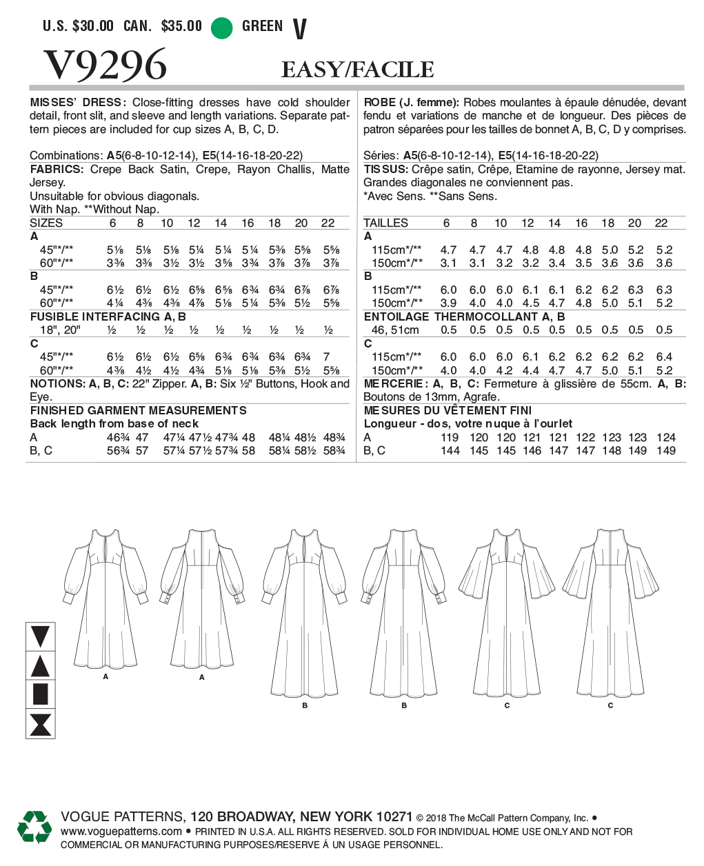 Vogue Dress V9296 - Image 8