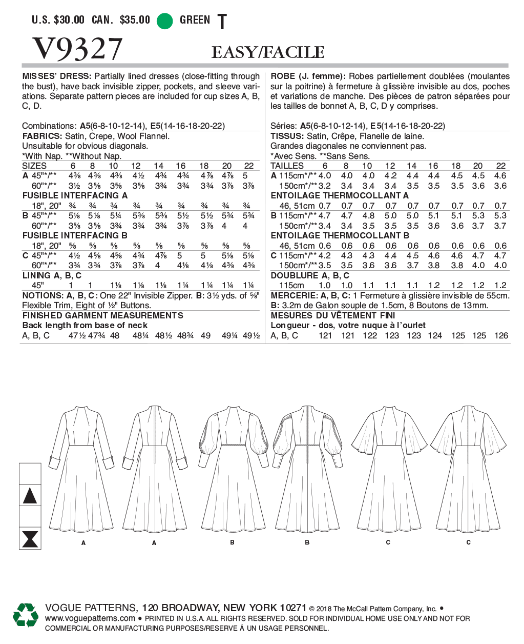 Vogue Dress V9327 - Image 6