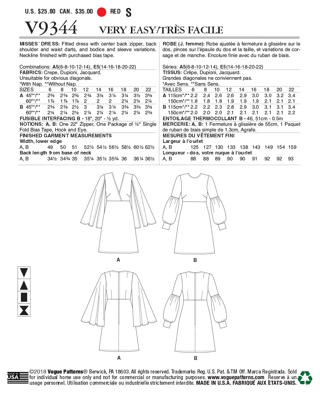 Vogue Dress V9344 - Image 8