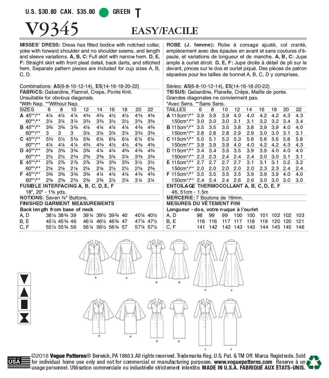 Vogue Dress V9345 - Image 12