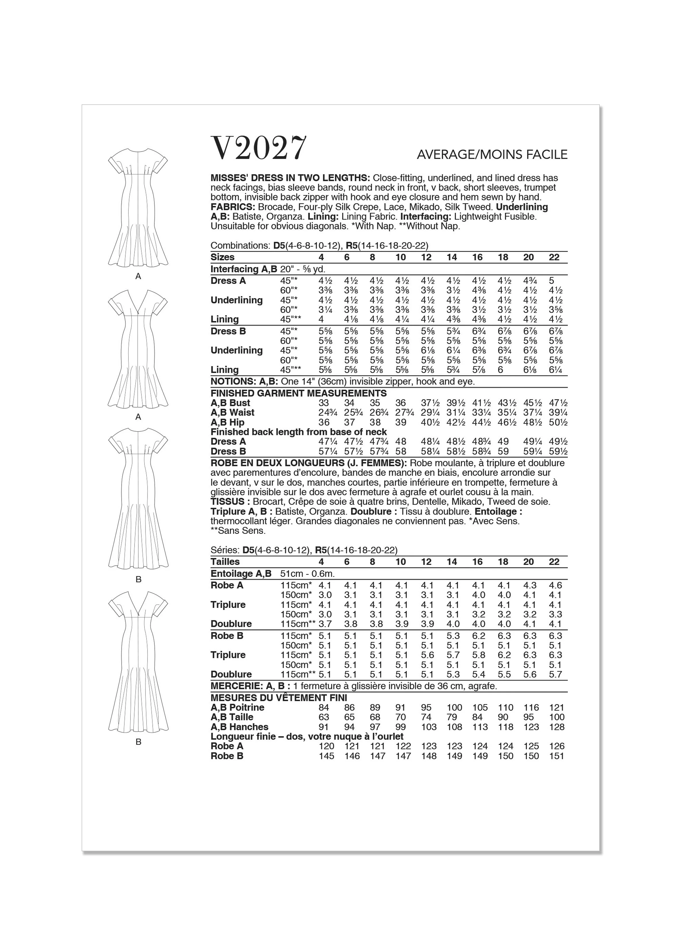 Vogue Dresses V2027 - Image 7