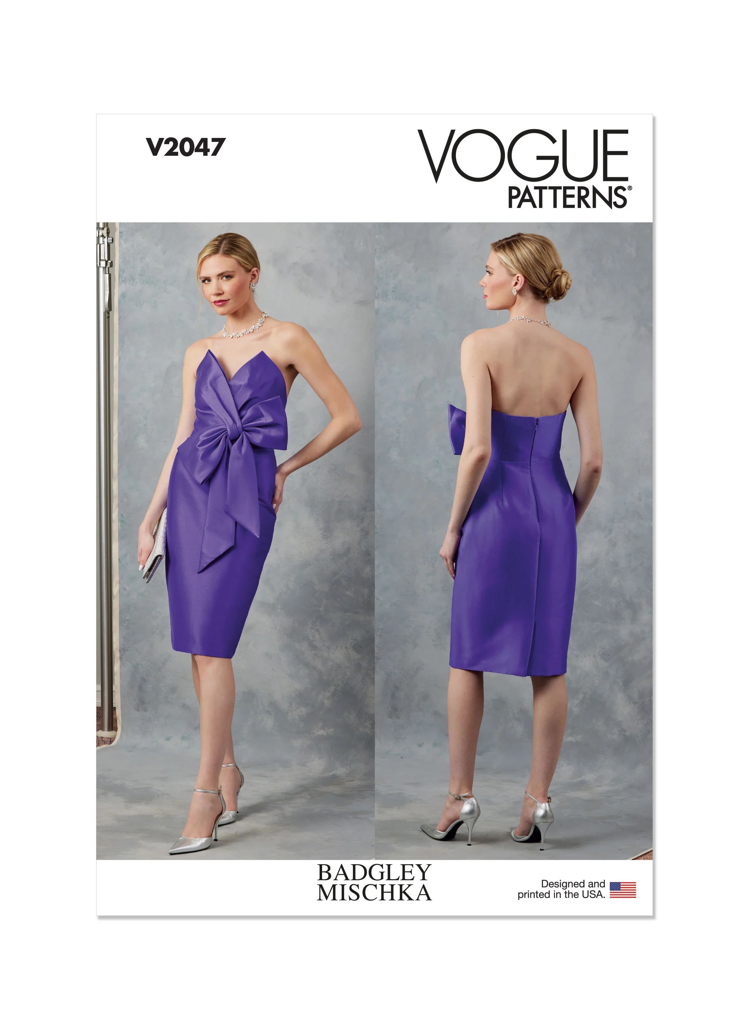 Vogue Evening Dress V2047 - Image 2