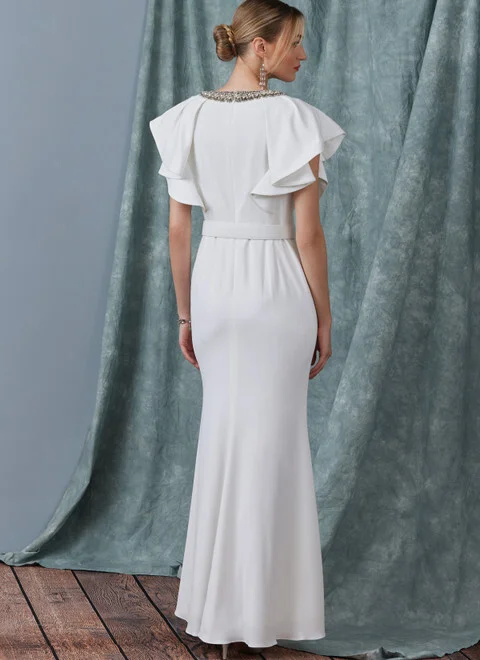 Vogue Full Length Dress V1919 - Image 3
