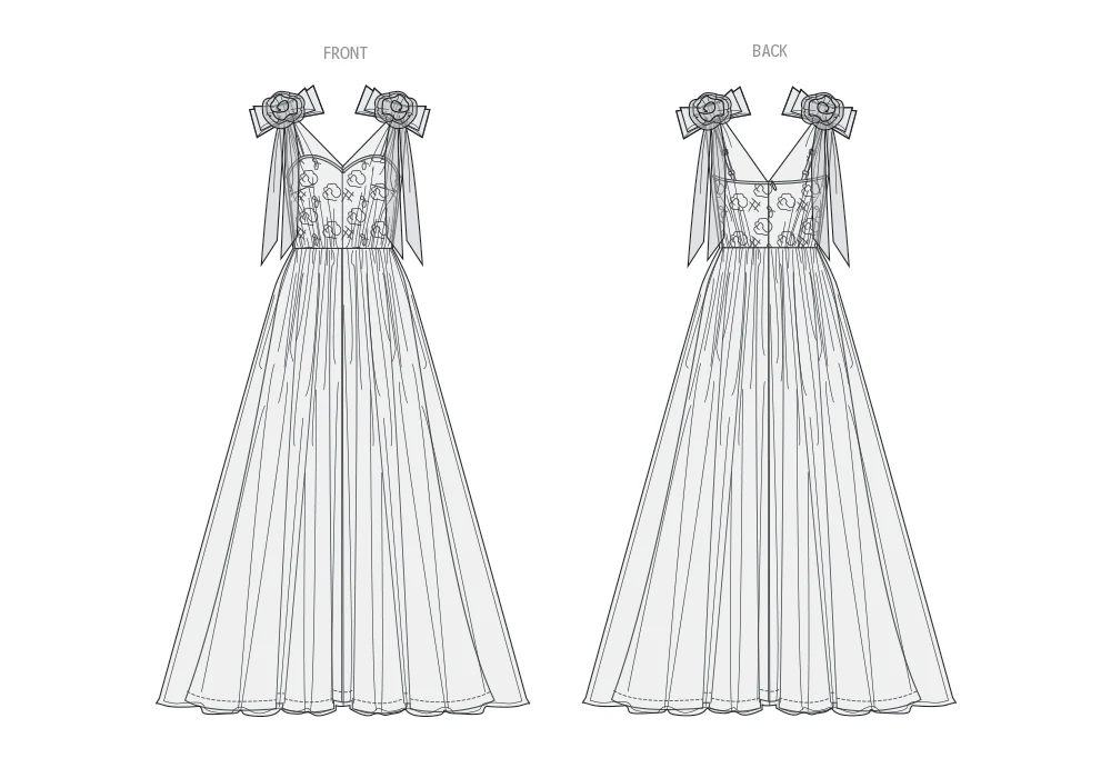 Vogue Gown by Badgley Mischka V2108 - Image 4
