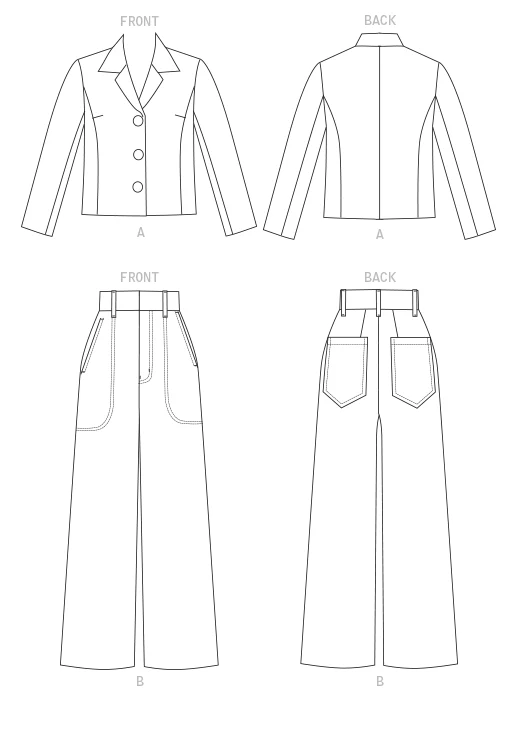 Vogue Jacket and Trousers V1644 - Image 6
