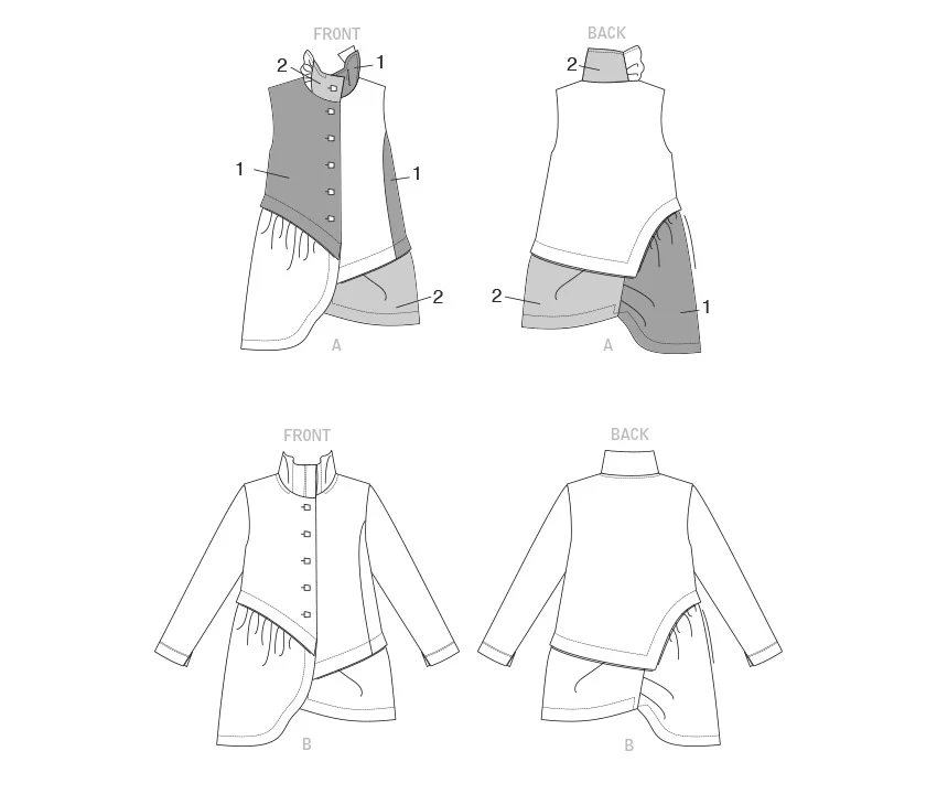 Vogue Jacket and Waistcoat V1817 - Image 6