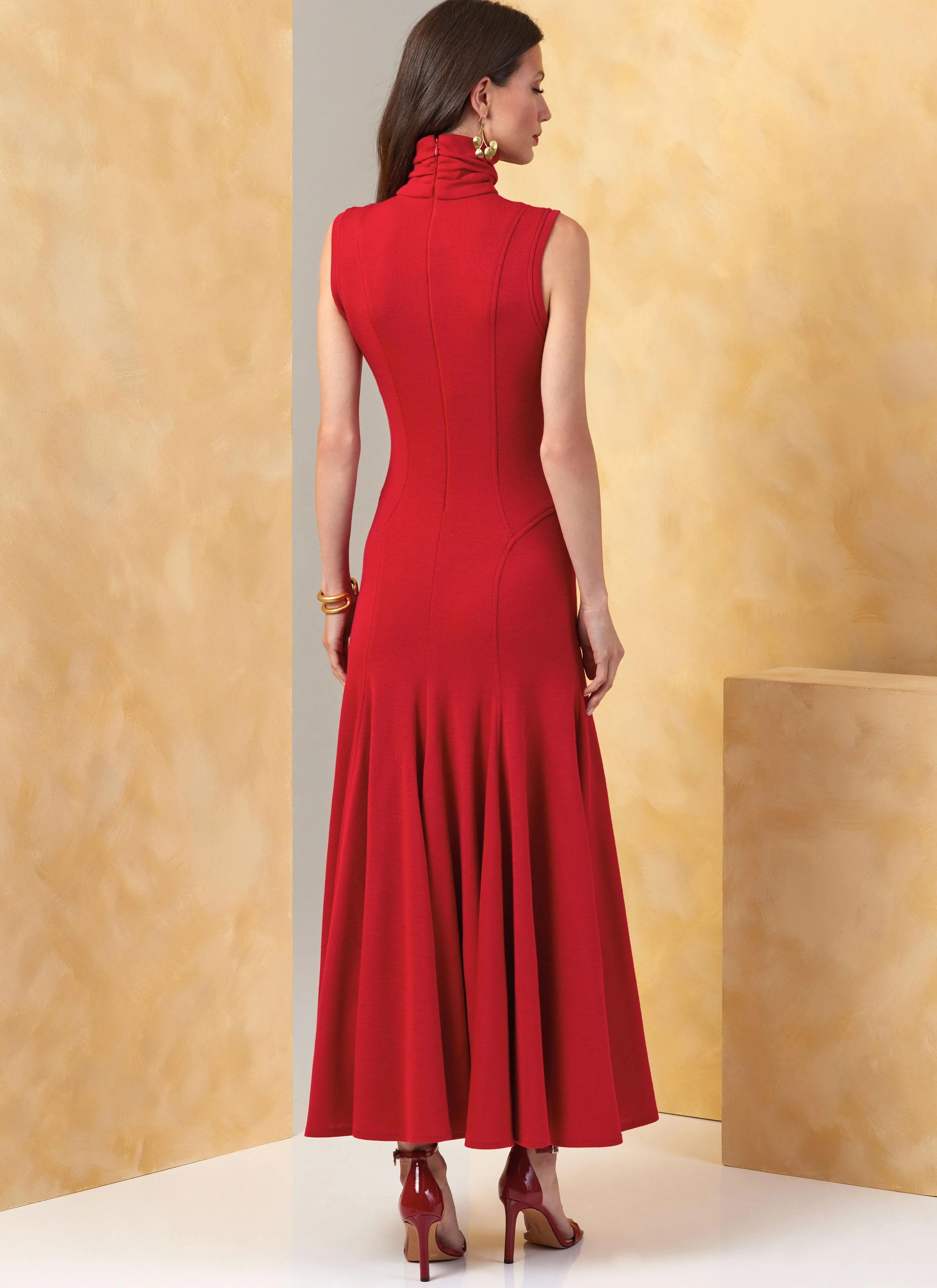Vogue Knit Dress V2064 - Image 6