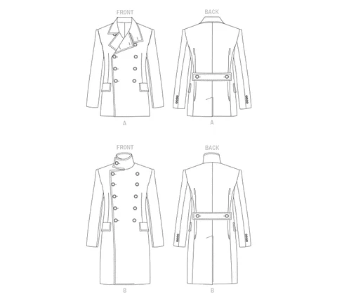 Vogue Men's Coat V1853 - Image 8