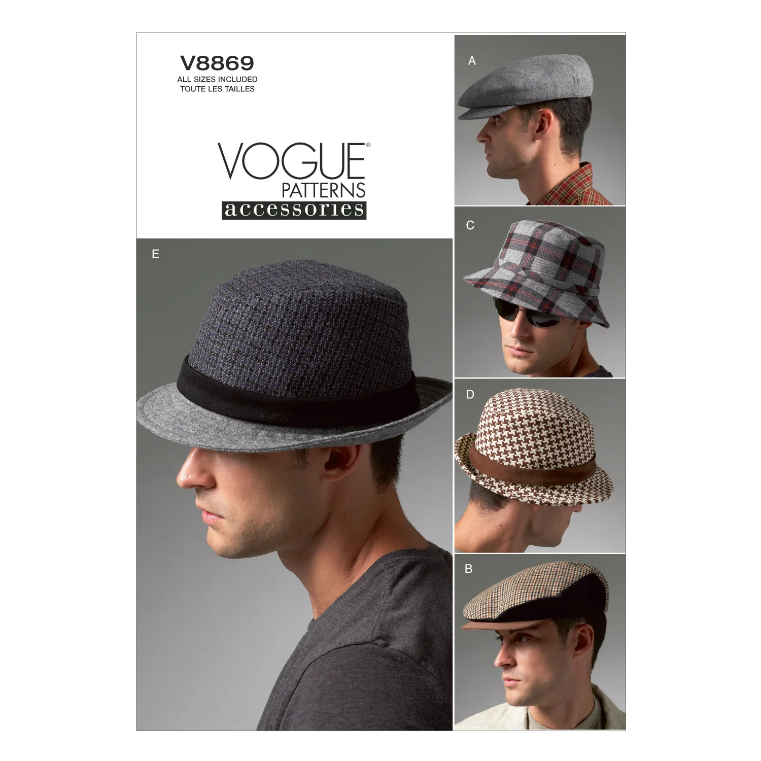 Vogue Men's Hats V8869 - Image 8