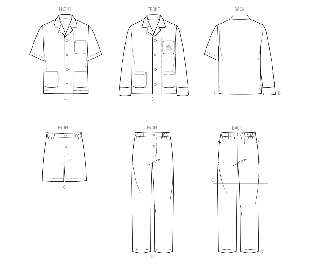 Vogue Men's Pyjamas V2121 - Image 10